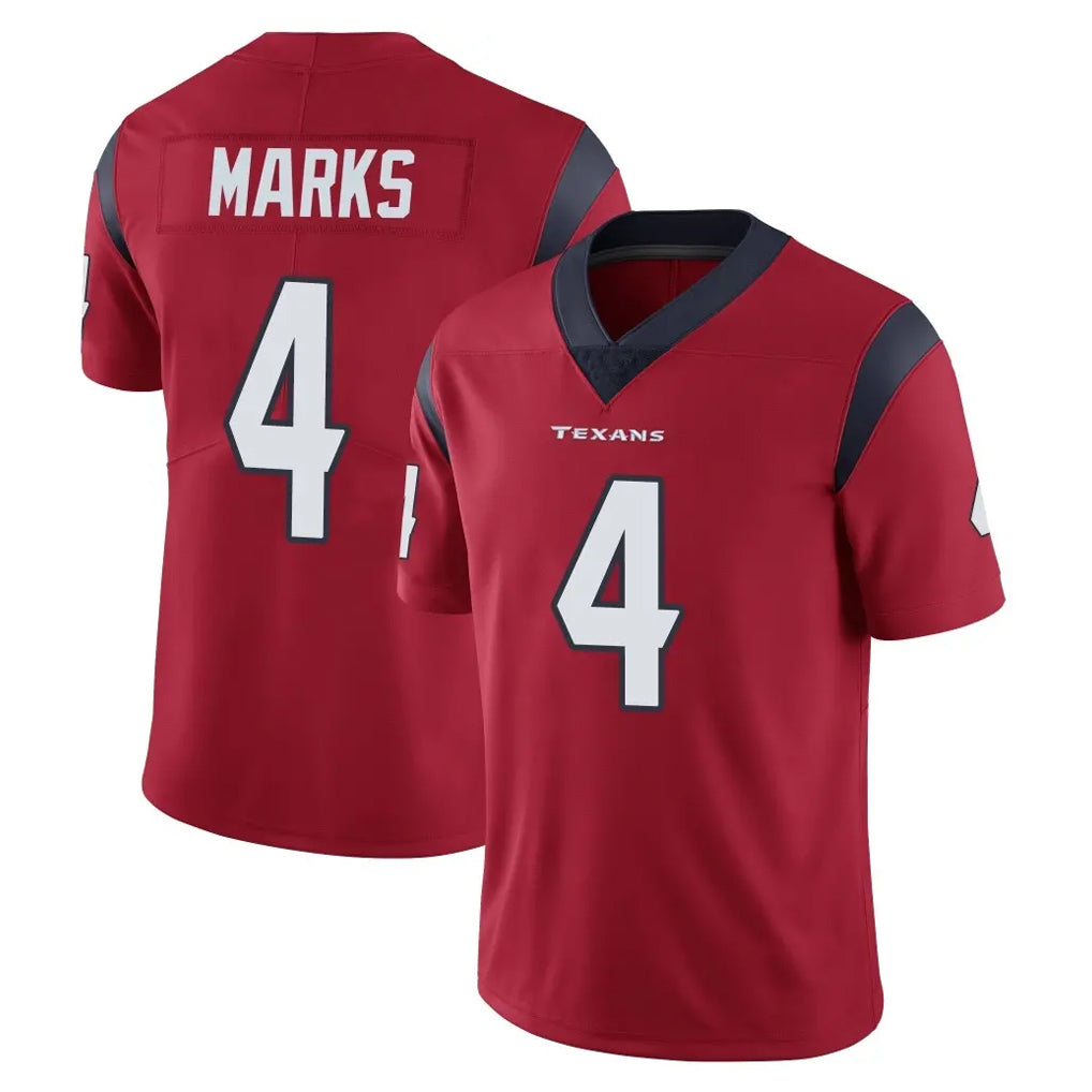 Ncoe H.Texans #4 Woody Marks Player Red Limited Vapor Untouchable Home Game Stitched Jerseys
