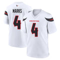 Ncoe H.Texans #4 Woody Marks Player White Home Game Stitched Jerseys