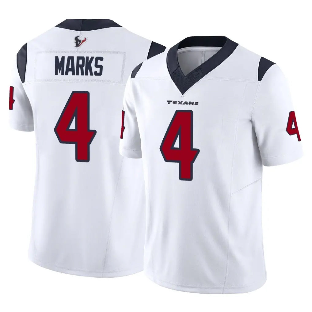 Ncoe H.Texans #4 Woody Marks Player White Limited Vapor F.U.S.E. Home Game Stitched Jerseys