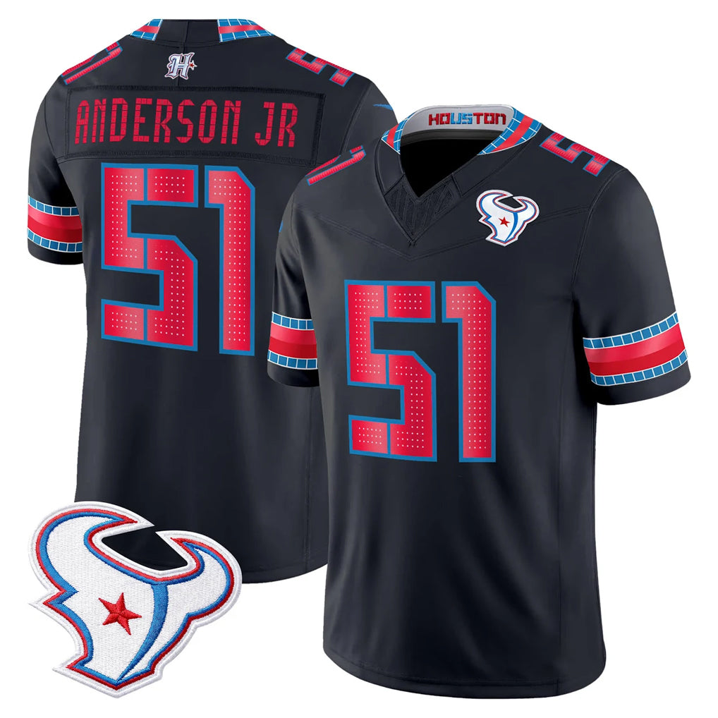 Ncoe H.Texans #51 Will Anderson Jr. Player Navy 2026 Rivalries Vapor Limited Home Game Stitched jerseys