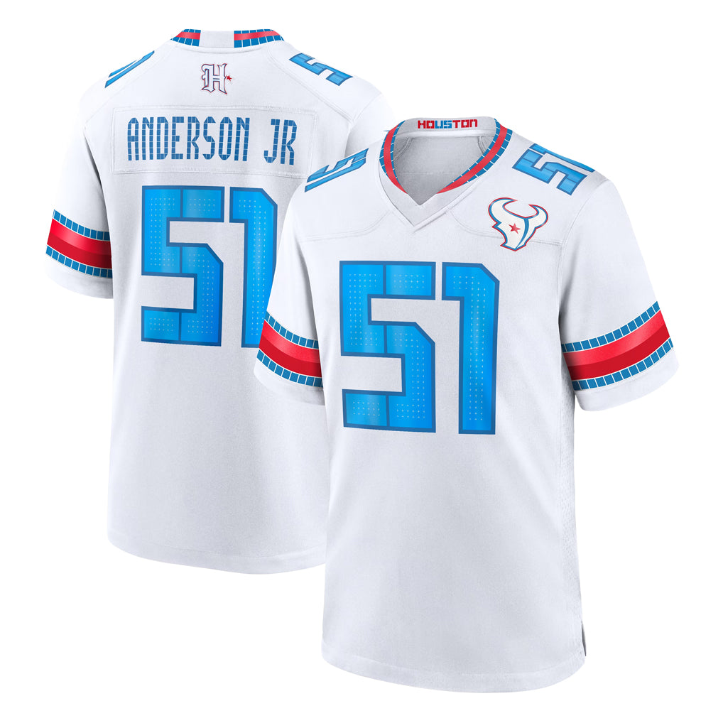 Ncoe H.Texans #51 Will Anderson Jr. Player White 2026 Rivalries Vapor Home Game Stitched jerseys