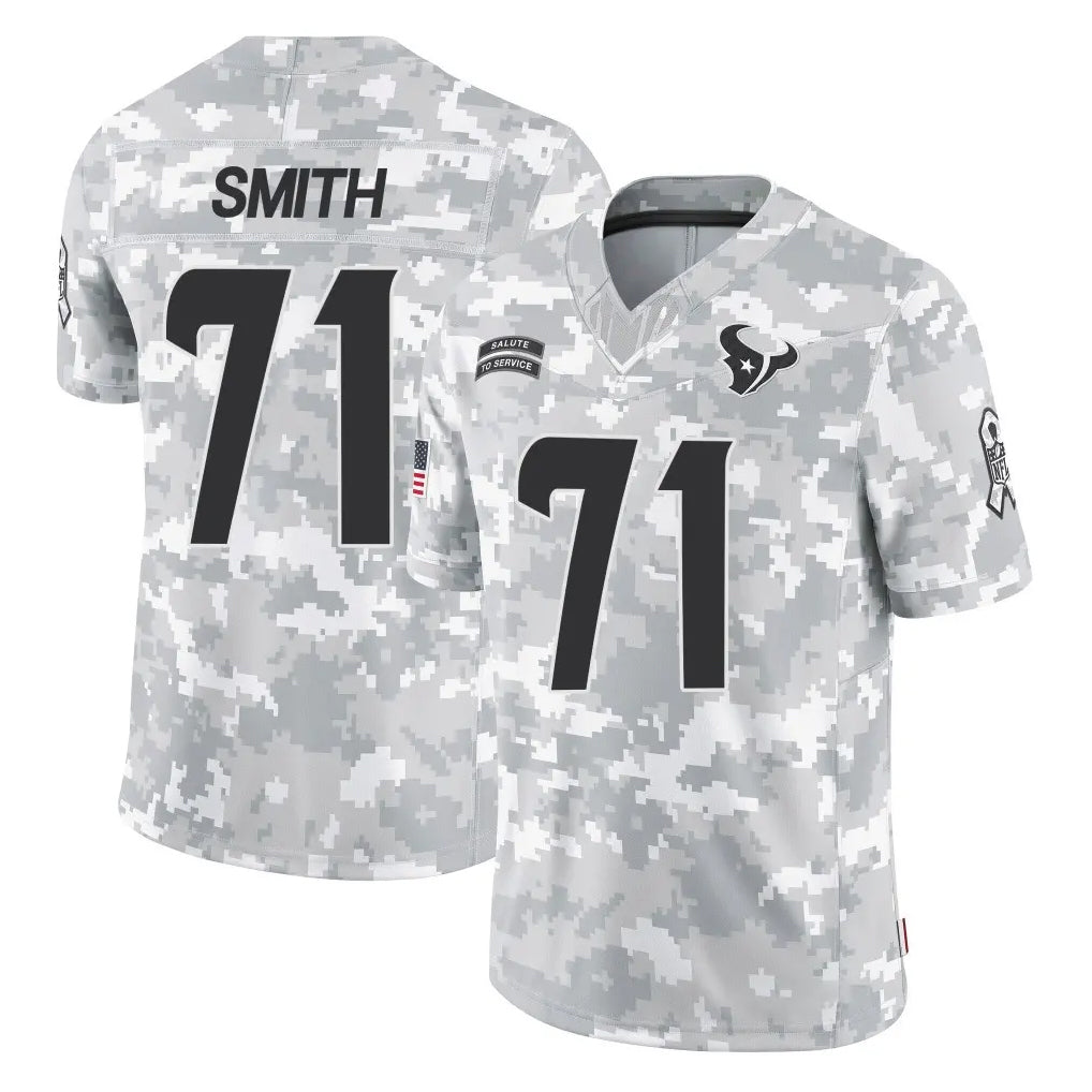 Ncoe H.Texans #71 Braden Smith Player Arctic Camo Salute To Service Limited Game Stitched Jerseys