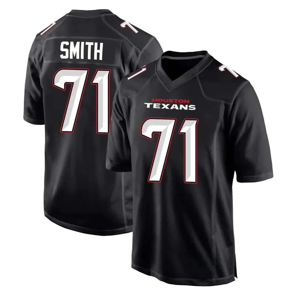 Ncoe H.Texans #71 Braden Smith Player Carbon Black Fashion Home Game Stitched Jerseys