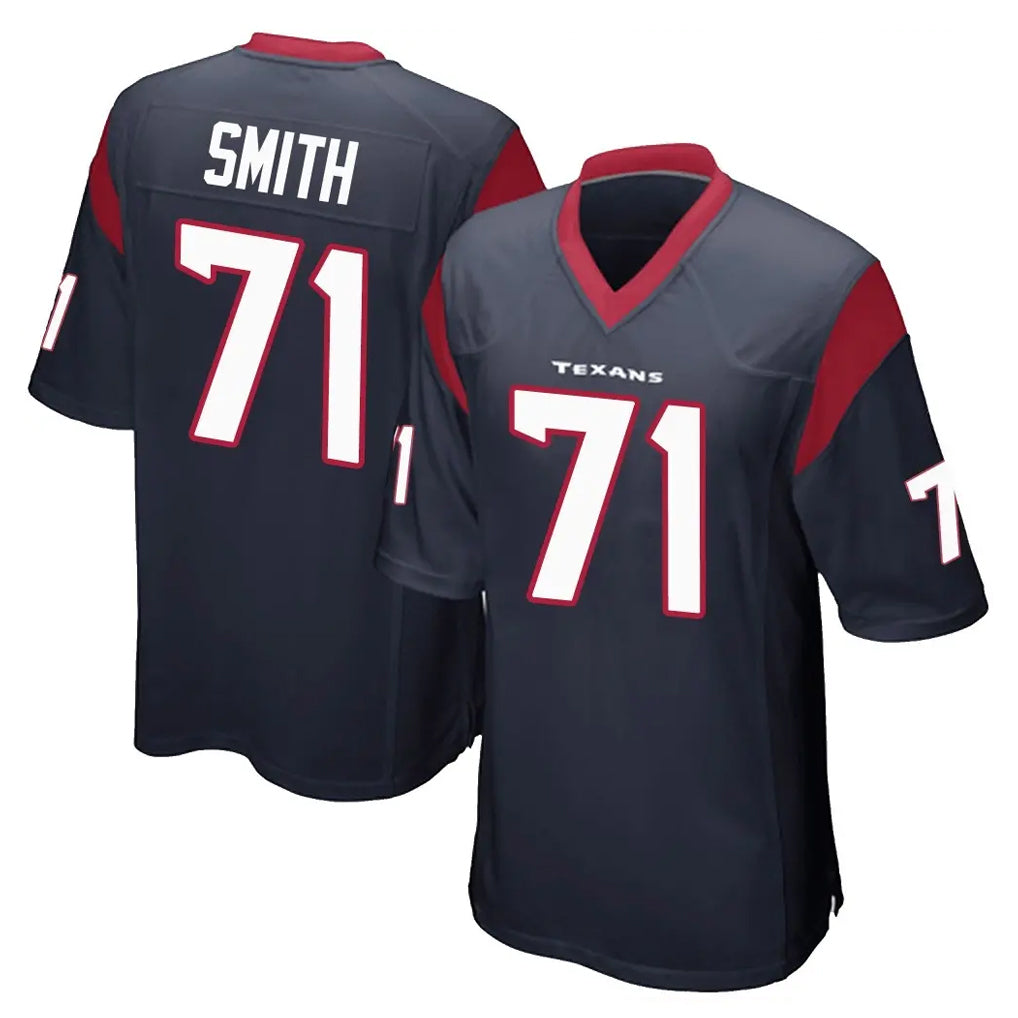 Ncoe H.Texans #71 Braden Smith Player Navy Home Game Stitched Jerseys