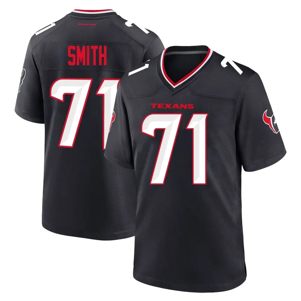 Ncoe H.Texans #71 Braden Smith Player Navy Team Home Game Stitched Jerseys