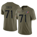 Ncoe H.Texans #71 Braden Smith Player Olive Salute To Service Limited Stitched Jerseys
