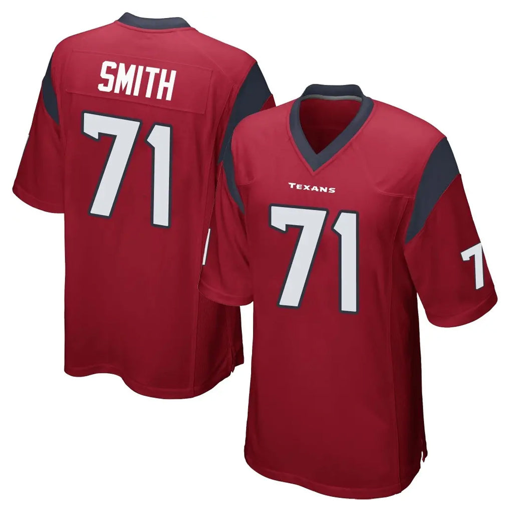 Ncoe H.Texans #71 Braden Smith Player Red Home Game Stitched Jerseys