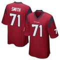 Ncoe H.Texans #71 Braden Smith Player Red Home Game Stitched Jerseys