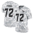 Ncoe H.Texans #72 Tommy Togiai Player Arctic Camo Salute To Service Limited Game Stitched Jerseys