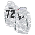 Ncoe H.Texans #72 Tommy Togiai Player Arctic Camo Salute to Service Hoodies Limited Game Stitched Jerseys