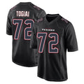 Ncoe H.Texans #72 Tommy Togiai Player Black Fashion Home Game Stitched Jerseys