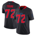 Ncoe H.Texans #72 Tommy Togiai Player Navy Limited 2nd Alternate Vapor F.U.S.E. Home Game Stitched Jerseys