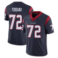Ncoe H.Texans #72 Tommy Togiai Player Navy Limited Vapor Untouchable Home Game Stitched Jerseys