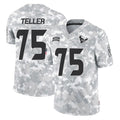 Ncoe H.Texans #75 Wyatt Teller Player Arctic Camo Salute To Service Limited Game Stitched Jerseys