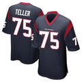 Ncoe H.Texans #75 Wyatt Teller Player Navy Home Game Stitched Jerseys
