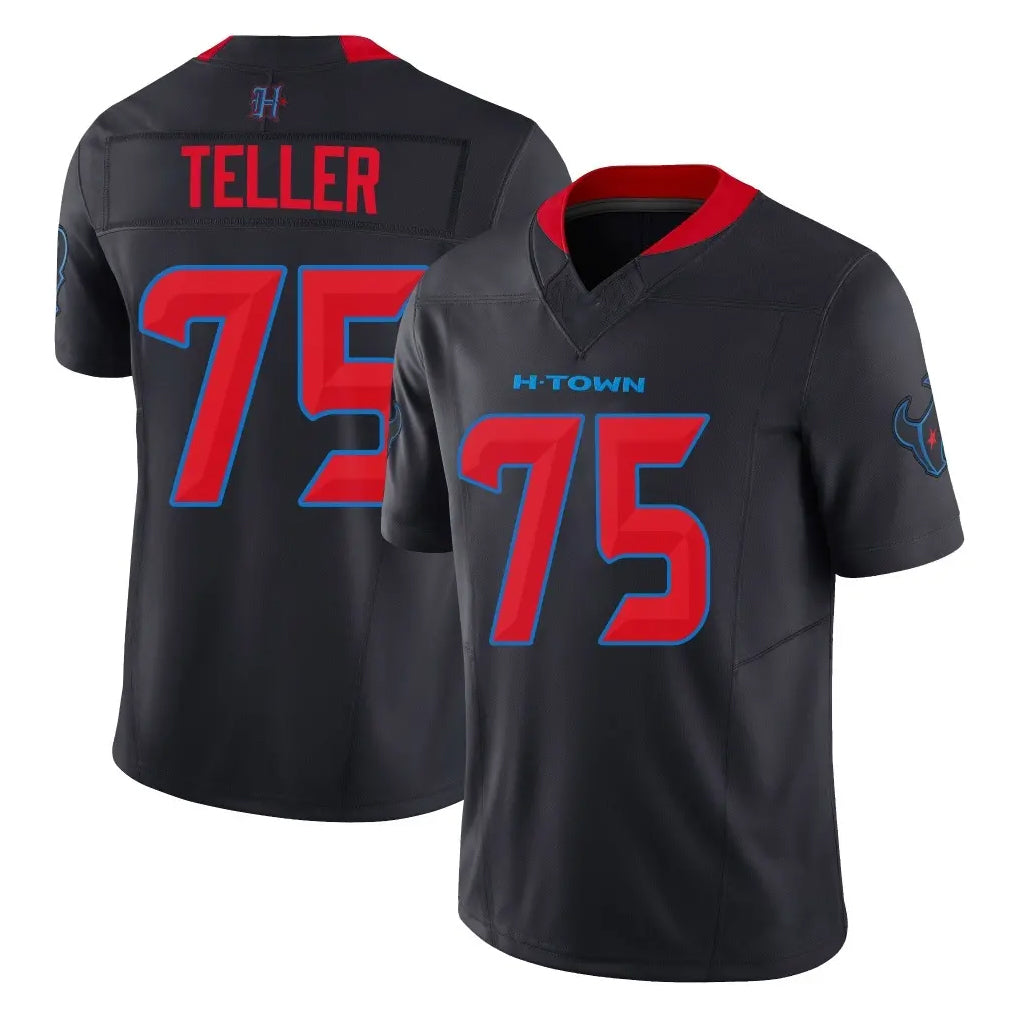 Ncoe H.Texans #75 Wyatt Teller Player Navy Limited 2nd Alternate Vapor F.U.S.E. Home Game Stitched Jerseys