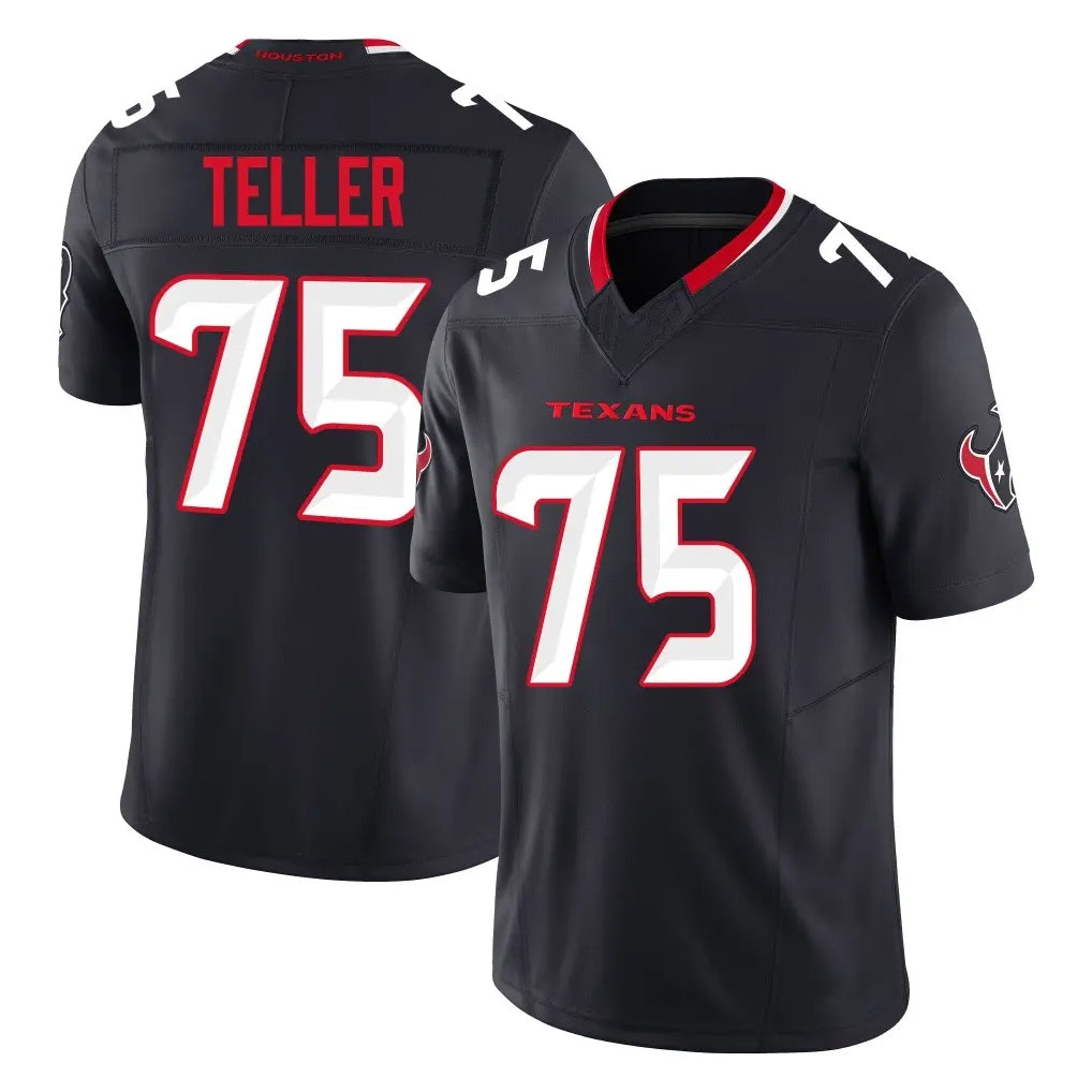 Ncoe H.Texans #75 Wyatt Teller Player Navy Limited Alternate Vapor F.U.S.E. Home Game Stitched Jerseys