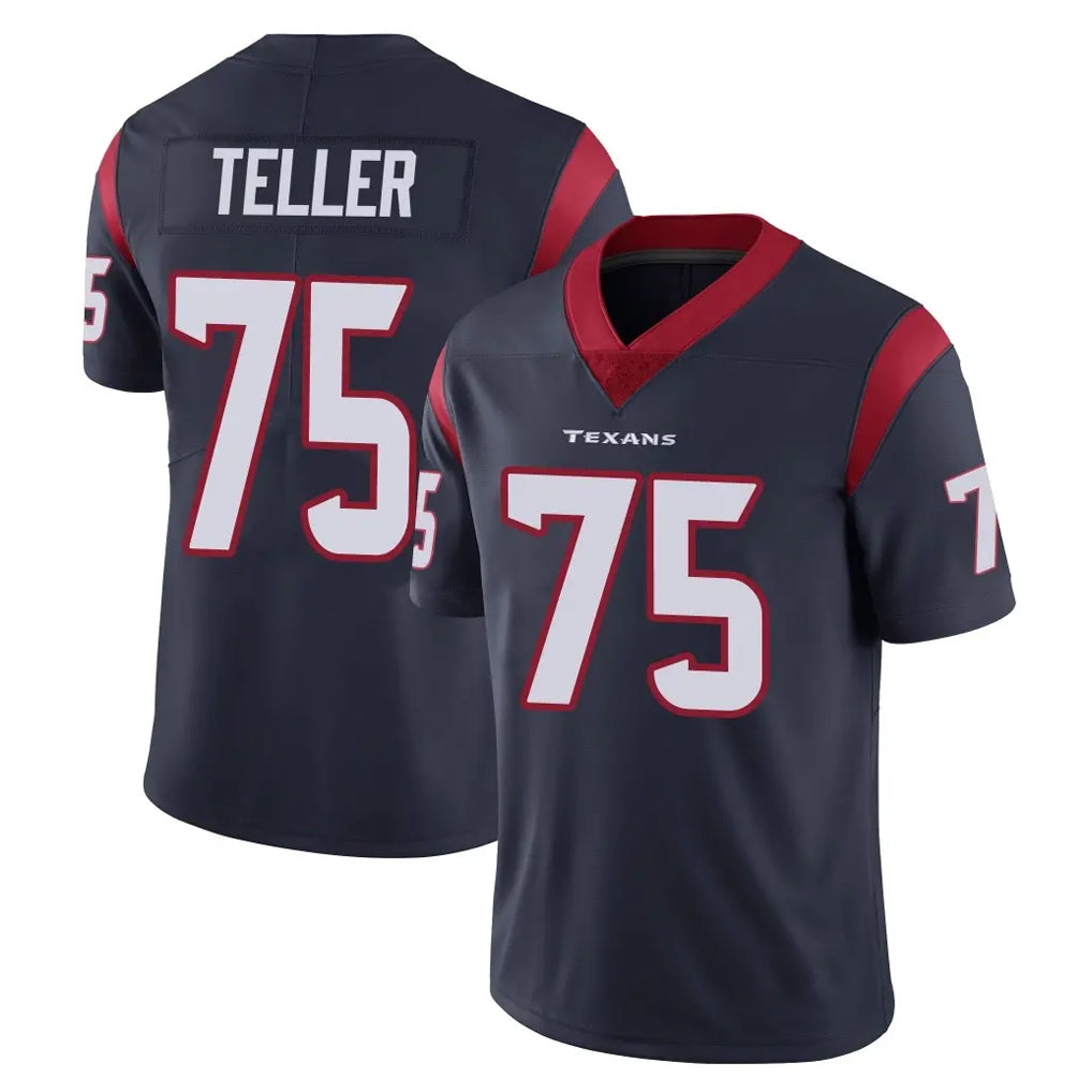 Ncoe H.Texans #75 Wyatt Teller Player Navy Limited Vapor Untouchable Home Game Stitched Jerseys
