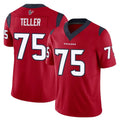Ncoe H.Texans #75 Wyatt Teller Player Red Limited Vapor F.U.S.E. Home Game Stitched Jerseys