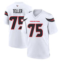 Ncoe H.Texans #75 Wyatt Teller Player White Home Game Stitched Jerseys