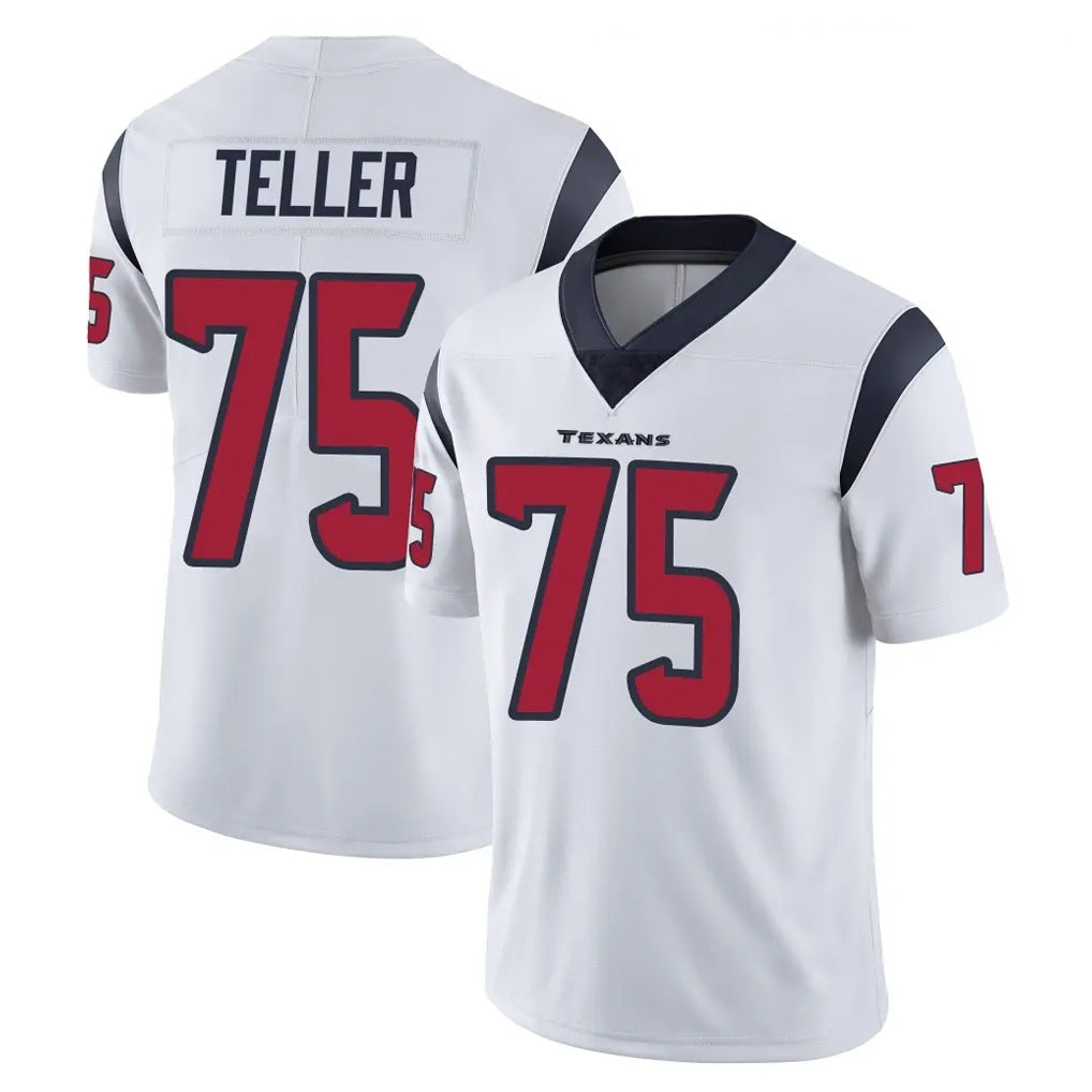 Ncoe H.Texans #75 Wyatt Teller Player White Limited Vapor Untouchable Home Game Stitched Jerseys