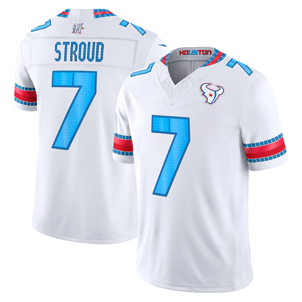 Ncoe H.Texans #7 CJ Stroud Player White 2026 Rivalries Vapor Limited Home Game Stitched jerseys