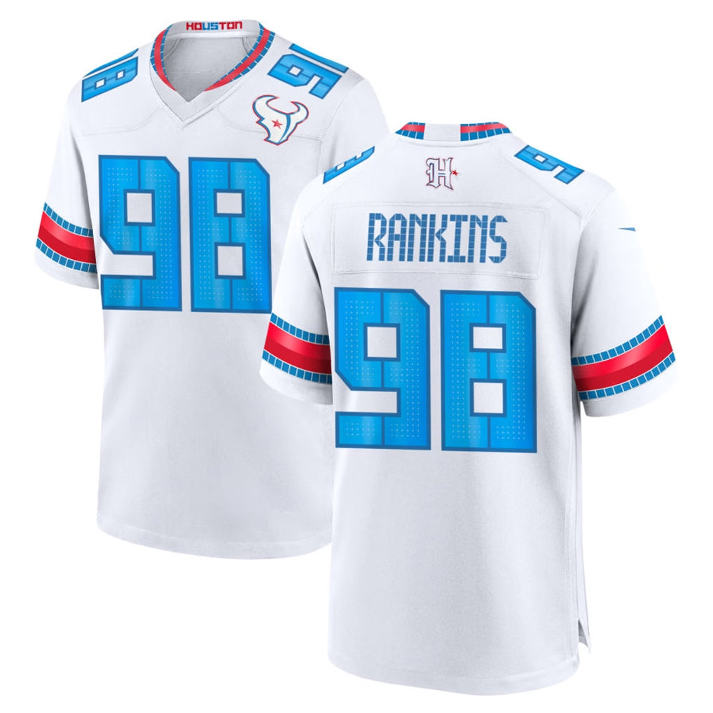 Ncoe H.Texans #98 Sheldon Rankins Player White 2026 Rivalries Vapor Home Game Stitched jerseys