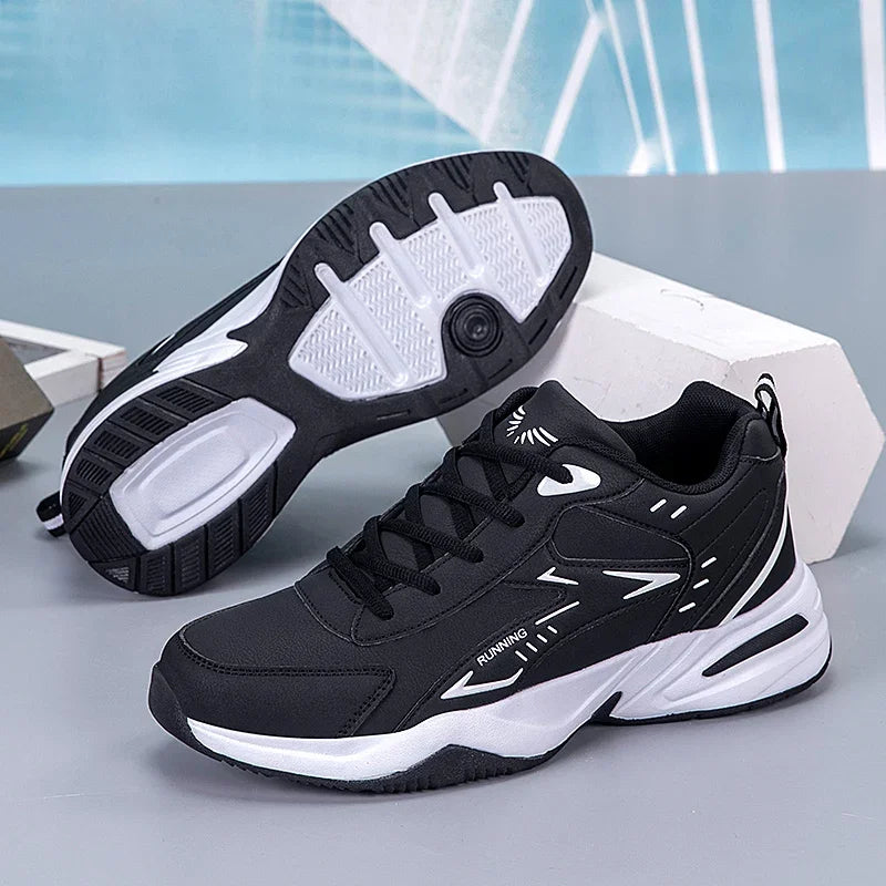 Chunky Sneaker for Men Thick Sole Versatile 2025 New Trend Mesh Lace Up Breathable Casual Sports Shoes Increased Soft Soles
