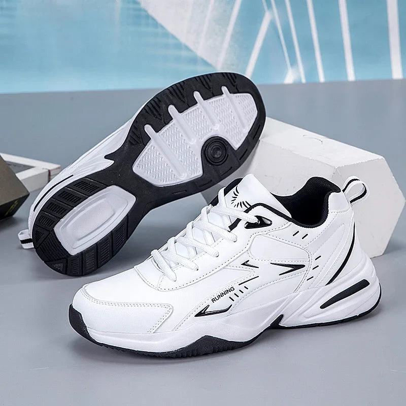 Chunky Sneaker for Men Thick Sole Versatile 2025 New Trend Mesh Lace Up Breathable Casual Sports Shoes Increased Soft Soles
