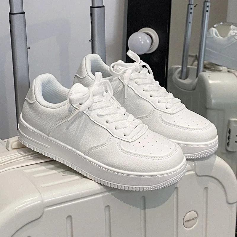 Tennis Sneakers Woman Spring Autumn Sports Board Shoes Fashion Comfort Colorful Casual Academy Style Little White Shoes Female