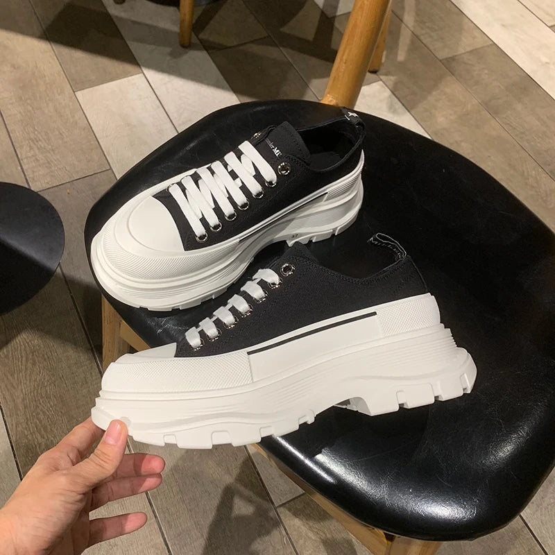 5CM New Women's Platform Canvas Shoes Casual Versatile Shoes Multifunctional Fashionable Breathable Boutique Comfortable Shoes