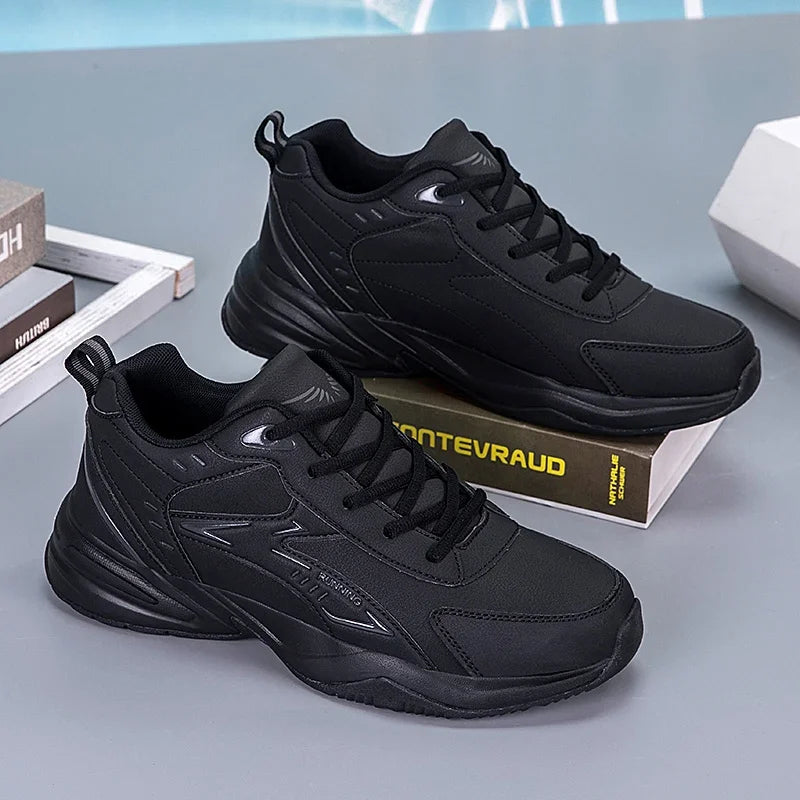 Chunky Sneaker for Men Thick Sole Versatile 2025 New Trend Mesh Lace Up Breathable Casual Sports Shoes Increased Soft Soles